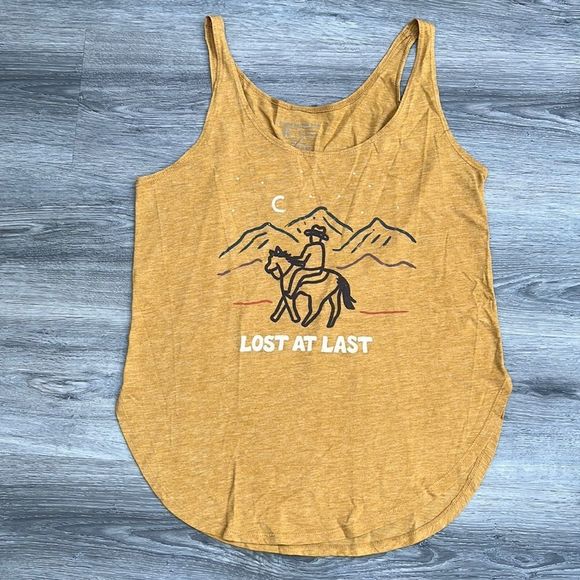 Keep Nature Wild Tops - Keep Nature Wild Graphic Tank Top, yellow, M